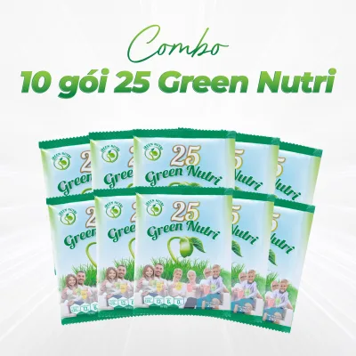 Combo 22 Gói Sữa Hạt Ngũ Cốc 25 Green Nutri (25gr Gói)