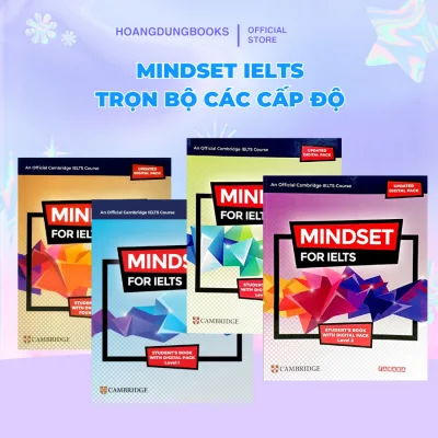 Sách tiếng Anh - Mindset for ielts foundation, 1, 2, 3, 4 - luyện thi ielts (Không có code)