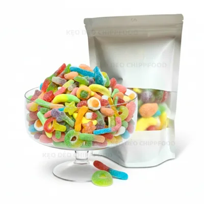1Kg Kẹo Dẻo Đường Chip Mix Ngôi Sao Cute Đủ Vị Coca Trái Cây Nhiệt Đới Siêu Hot, Sỉ Bánh Kẹo Tết