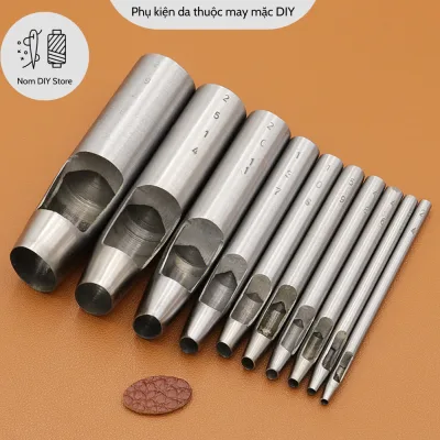 Elliptical oval punching belt bag strap-carbon steel watchband DIY leathercraft pouch tools