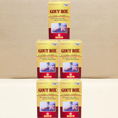 Combo of 5 Boxes of Gout Rox - Rostex - Hai Duong - Healing Vitamins - Multivitamins