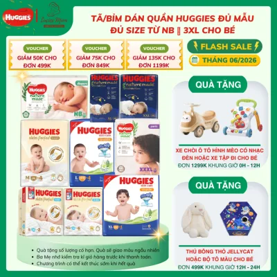 Tã / Bỉm Dán / Quần Huggies Skincare / SkinPerfect / NatureMade Đủ Size Cho Bé - Lucie's Mom