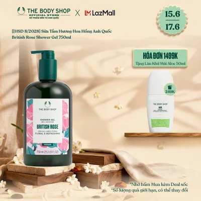 British Rose Shower Gel 750ml the Body Shop