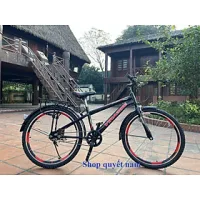 Xe đạp thể thao Vinabike cỡ 24, 26in 3 màu xanh/đỏ/đen, Phù hợp với người cao 1m35 trở lên