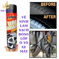 Dầu Bóng Lốp - Chai Xịt Bóng Lốp - Làm Mới Lốp, Vệ Sinh, Bảo Dưỡng, Chống Nứt Bánh Xe CaoSu Ô tô, Xe Máy