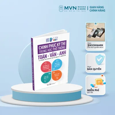 Sách - Chinh phục kỳ thi trung học phổ thông quốc gia: Toán - Văn - Anh 169k - Mvn Books