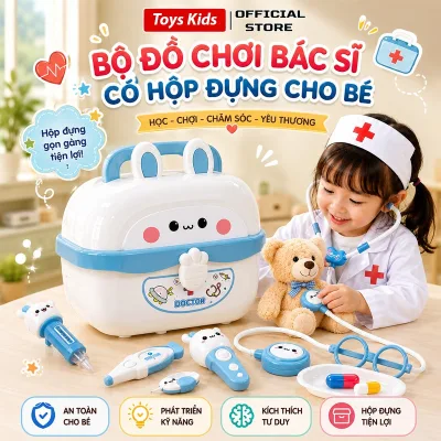 Đồ Chơi Bác Sĩ Cho Bé Nhập Vai Mô Phỏng Thiết Bị Y Tế Thật, Y Tá, Nha Sĩ, Combo + Khám răng
