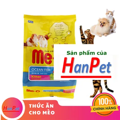 Hanpet - thức ăn viên cho mèo con Me-O KITTEN (vị CÁ BIỂN) thức ăn dạng hạt khô cho mèo dưới 1 tuổi hạt mèo xuất xứ Thái Lan