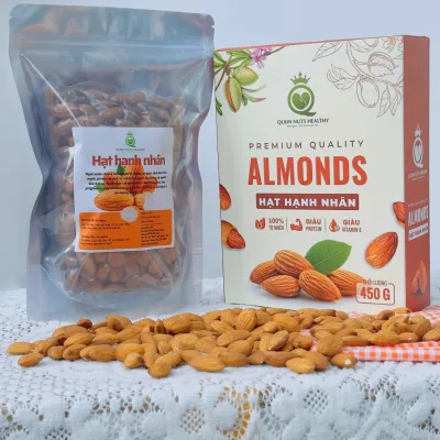 Hạt hạnh nhân sấy chín nguyên vị ăn liền và hạnh nhân sống nấu sữa hạt Nhập khẩu Úc xuất hóa đơn công ty