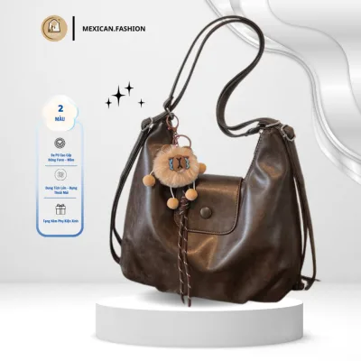 Túi Xách Tote Nữ Đeo Vai Đeo Balo Phối Khuy Sang Trọng Hợp Mọi Gu Thời Trang Hàn Quốc ( Tặng Charm Gấu Xinh) Mã 11