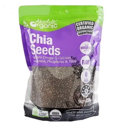 1kg Hạt chia seeds Organic Úc túi Tím Loại 1