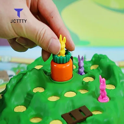 Ketchup 1 Bộ Thỏ Ngộ nghĩnh Bẫy Thỏ Trò Chơi Xếp Hình Đồ Chơi Trẻ Em Board Game 2-4 Người Chơi Thỏ Xuyên Quốc Gia Đua Đẹp