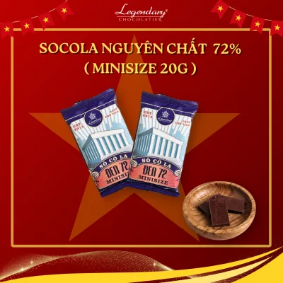 1 Legendary Pure Chocolate Bar | Delicious Snacks, Quality Candies and Sweets | 72% Minisize Dark Chocolate