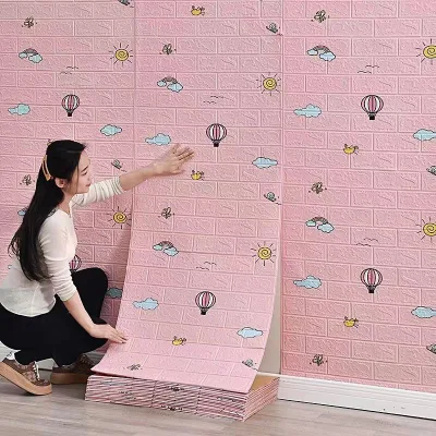 miếng dán tường xốp dán tường 3d sốp dán tường sốp dán tường Trang trí nhà cửa Keo dán tường giấy dán tường trang trí nội thất gạch bọt dán tường hình nền không thấm nước tự dính dán tường thiết kế hình nền đơn giản
