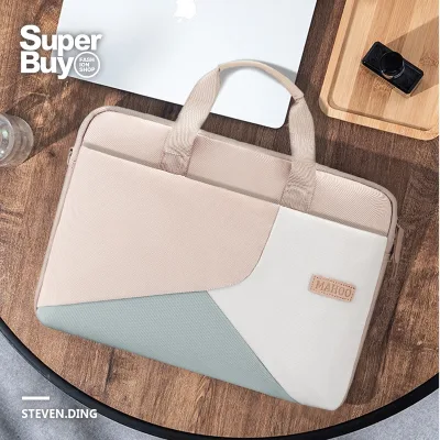 Túi đựng máy tính chống va chạm dày 13 inch / 14 inch / 15,6 inch Túi máy tính xách tay Túi máy tính xách tay Túi đựng máy tính xách tay Cặp đôi kinh doanh / Ba lô bên Unisex Túi lót chống mài mòn chống nước / Túi máy tính bảng