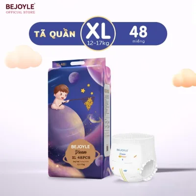 Bejoyle Bỉm quần Tã dán sơ sinh S/M/L/XL/XXL/XXXL Cao cấp Cho bé Siêu thấm hút Siêu mỏng Siêu mềm