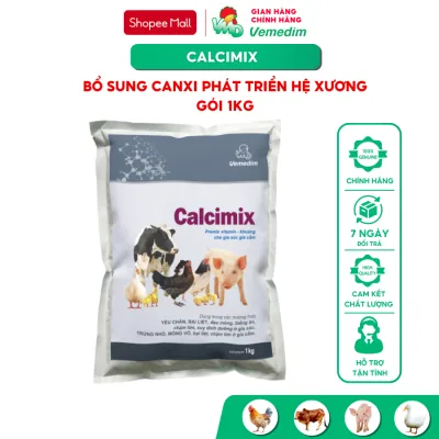 Vemedim Calcimix Cung cấp calci, vitamin và khoáng cho gia súc, gia cầm.