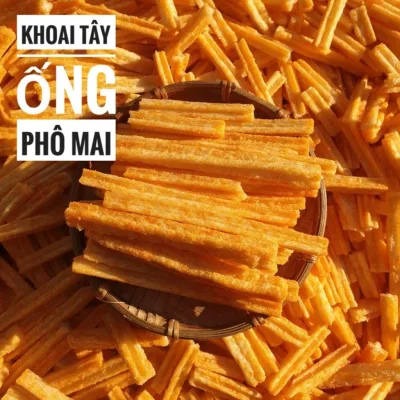 Khoai Tây Cọng Lắc Phô Mai. Ngon Đà Lạt - 1 Túi ( 250g-500g ) ăn vặt ngon -đồ ăn vặt muasamnhanh