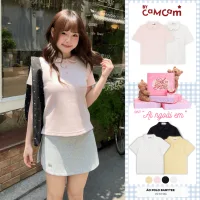 Áo Polo Basic Babytee 𝑩𝒚𝒄𝒂𝒎𝒄𝒂𝒎 Cho Nữ Vải Cá Sấu Cotton Logo Thêu Túi Ngực APN007