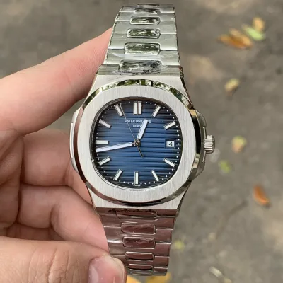 { RẺ VÔ ĐỐI }{ BẢO TÍN ĐỒNG HỒ SHOP SỊN } ĐỒNG HỒ NAM PATEK NAUTILUS V1 AUTOMATIC DÂY KIM LOẠI + THẺ BẢO HÀNH