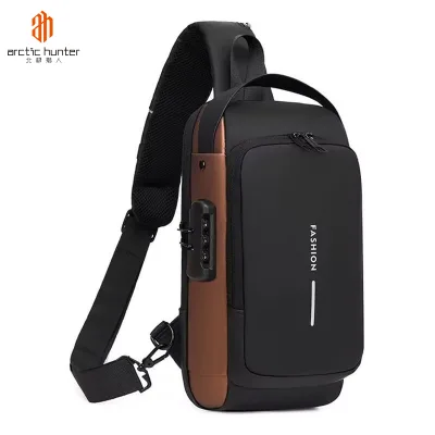 ARCTIC HUNTER túi nam túi xách nam túi đeo Túi Nam Nam Túi Đeo Chéo Thời Trang Chống Trộm Túi đeo vai có cổng sạc USB