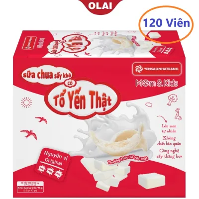 Sữa Chua Sấy Yến Sào 120 viên - đồ ăn vặt, ăn nhẹ thêm ngon bổ dưỡng