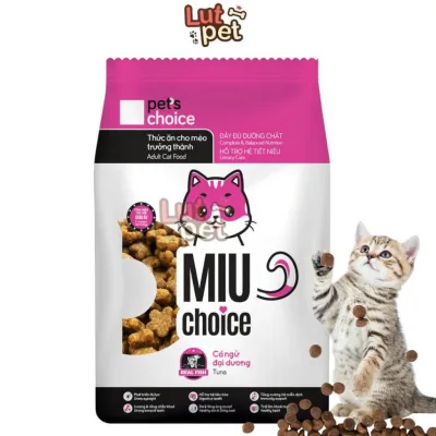 Hạt thức ăn Miu Choice vị cá ngừ, thức ăn hạt cho mèo trưởng thành (1KG) - lutpet