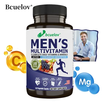 Vitamin and Mineral Supplements for Men - Vitamin Abcdek Magnesium Calcium Zinc Supports Brain Heart Joints Bones Skin Hair Nails Immunity