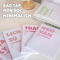 Giấy Bao Tập, Bao Vở, Bao Sách Giáo Khoa Theo Môn Học Style Minimalism | mal’s corner