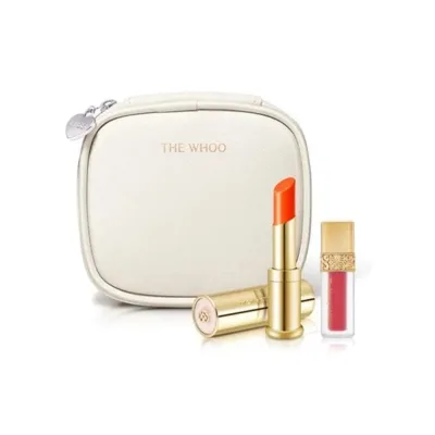 Whoo Lip Balm Set in White/Black Wallet Lip Balm Special Pink 3 Pieces