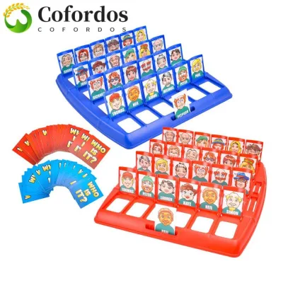 Cofordos Who Is It Board Game Máy tính để bàn Giáo dục Cờ vua và Thẻ Đảng Giải trí Bộ nhớ Đào tạo Đồ chơi xếp hình