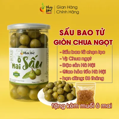 Ô mai xí muội sấu bao tử giòn chua ngọt Phan Huệ 100g 300g 500g sấu non miền Bắc chọn lọc đặc sản Hà Nội