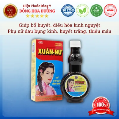 XUÂN NỮ BỔ HUYẾT VĨNH QUANG (chai 280ml) - Giúp bổ huyết, điều hòa kinh nguyệt; Phụ nữ huyết trắng, đau bụng kinh