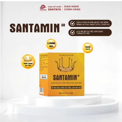 Vitamin 3B & Cordyceps Complex Pills Help Support Health, Reduce Fatigue Santafa Box of 100 Pills