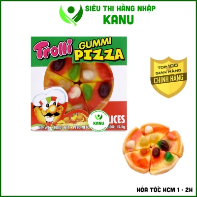 Kẹo dẻo Trolli hình bánh pizza Đức 15.5g cho bé