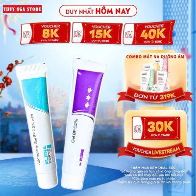 Kem chấm mụn Klena Forte 0.1% 0.3% Giúp Giảm Mụn Trứng Cá, Mụn Ẩn, Mờ Thâm - 0.1% 30g & 0.3% 15g