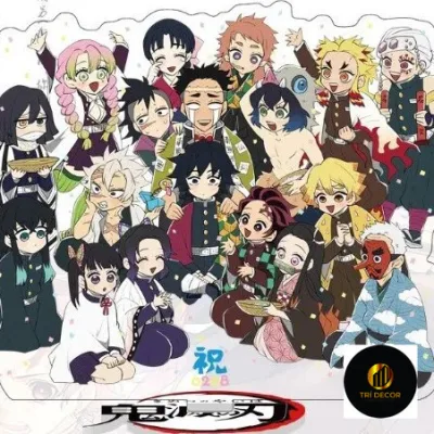 Mô hình Standee Action Figures Demon Slayer Kimetsu No Yaiba Anime Acrylic uou Phụ kiện trang trí để bàn góc học tập