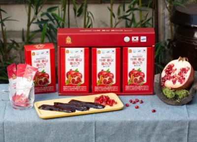 THẠCH LỰU HỒNG SÂM COLLAGEN Bổ sung Vitamin C, chất xơ, Natri, Vitamin B2, chất khoáng, chất oxy hóa có lợi cho sức khỏe