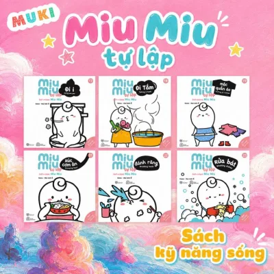 Sách Ehon Miu Miu tự lập - Giáo dục kỹ năng sống cho trẻ 1 - 6 tuổi - Phần 1