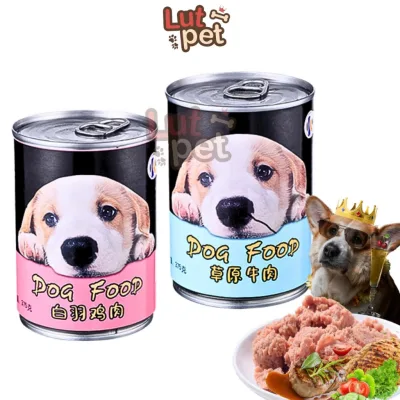 Pate cho chó Dogfood, thức ăn xay nhuyễn cho chó mọi lứa tuổi 375gr - lutpet
