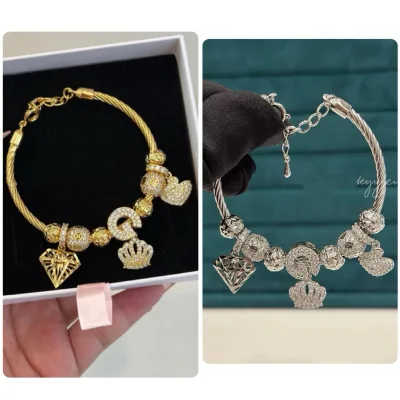 Vòng pan charm G lắc tay rơi bền màu Kami trang sức sỉ