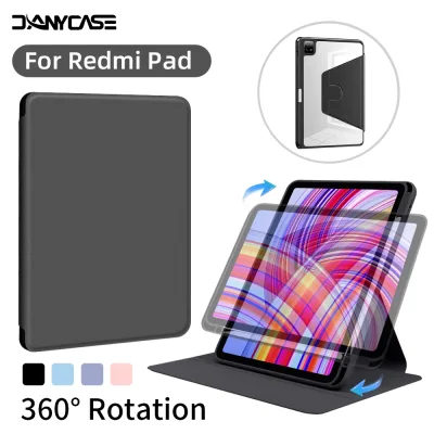 360° Ốp Xoay Có Giá Đỡ Bút Chì Cho Xiaomi Pad 6 Redmi Pad 2 Pro 12.1inch 11 Pad 7 / 7 Pro 8 / 8 Pro 11.2in POCO Pad 12.1 6s Pro 12.4 inch Vỏ Da Đứng