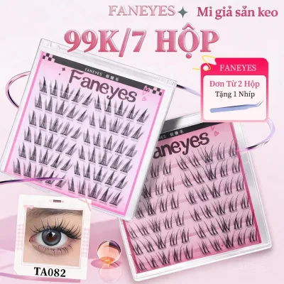FANEYES Mi giả sẵn keo Mi giả tự dính dính tự nhiên siêu nhiều kiểu dáng mi giả dính chắc cong vút mi giả 3D dày dặn mềm mại
