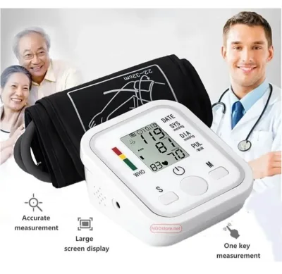 Máy Đo Huyết Áp Omron Nhật Bản Chuyên Dùng Cho Người Huyết Áp Thấp , Huyết Áp Cao , Máy Đo Huyết Áp Nhịp Tim Điện Tử Arm Style Nhật Bản Màn Hình Lcd Hiển Thị Đo Nhịp Tim Chính Xác.