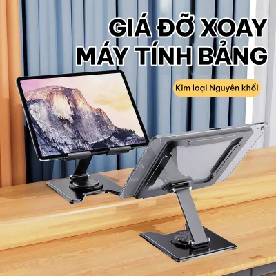 Specialized Tablet Stand Made of Solid Alloy with 2 720 Degree Rotating Axis for iPad Ss Tab Huawei Pad 9.7 10.9 11 12.9 Inch