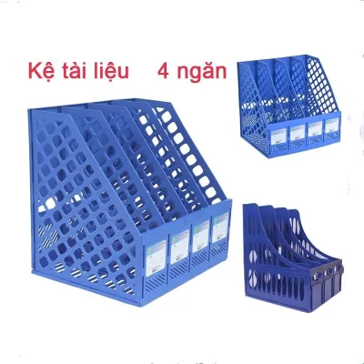 Giá đựng tài liệu văn phòng, File đựng hồ sơ, Kệ đựng sách vở học sinh 4 ngăn tiện dụng-Cozy520