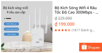 Bộ Kích Sóng Wifi 4 Râu Tốc Độ Cao 300Mbps - Bộ Kích Sóng Wifi Xuyên Tường Cải Thiện Tốc Độ Mạng HOT