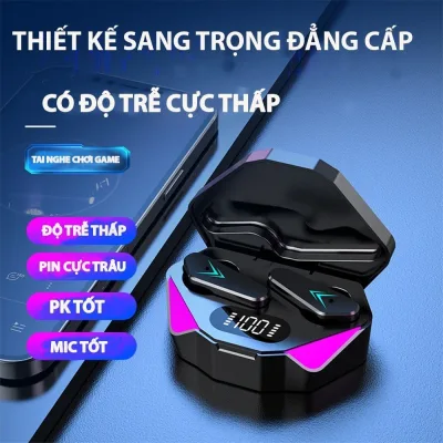Tai nghe không dây X15 Bluetooth chuyên game âm thanh hifi sống động điều khiển cảm ứng không trễ cao cấp