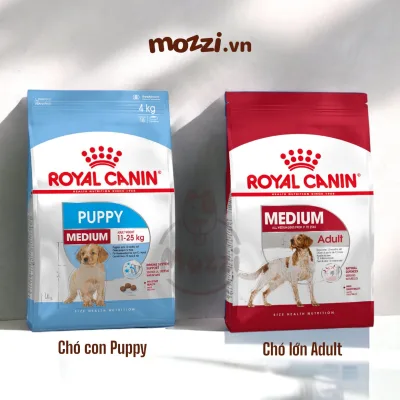 Thức ăn hạt Royal canin Medium Puppy Adult cho chó kích thước trung bình [1kg - 4kg - 10kg - 16kg]