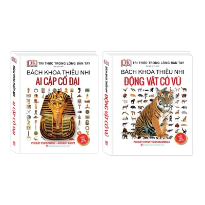 Sách - Combo 2c - Bách khoa thiếu nhi - Ai cập cổ đại & Bách khoa thiếu nhi động vật có vú (bìa cứng)